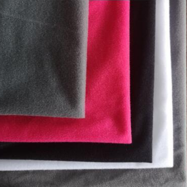Solid Plain Velvet Fabric - 图片 2